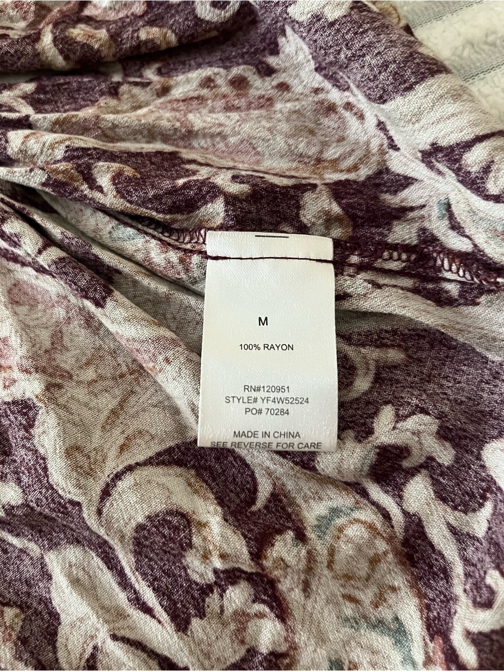 Lucky Brand Printed Long Sleeve Dress - Picture 7 of 8
